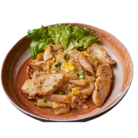 คั่วไก่เส้นใหญ่